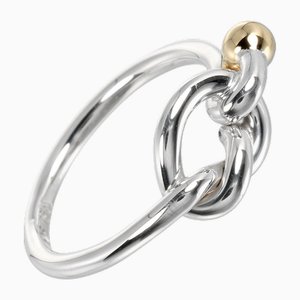 Anello Love Knot in argento e oro giallo 18 carati di Tiffany & Co.