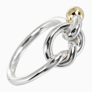 Love Knot Ring in 925 Silver & 18k Yellow Gold from Tiffany & Co.