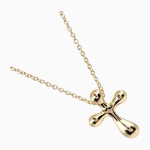 Collana piccola croce in oro giallo 18k di Tiffany & Co.