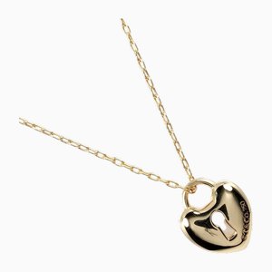 Collana con lucchetto a forma di cuore in oro giallo 18k di Tiffany & Co.