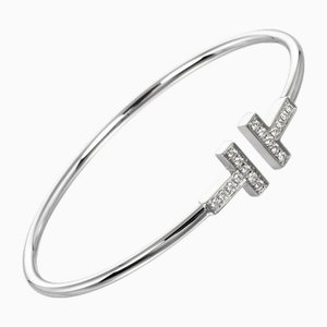 Bracelet T-Wire en Or Blanc avec Diamant de Tiffany & Co.