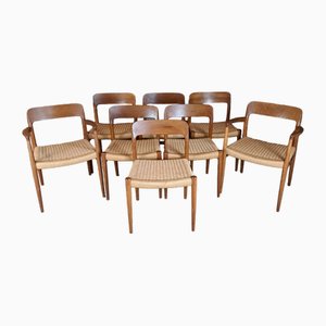 Møller Chairs, 1960s, Set of 8