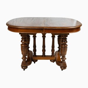 Antiker französischer Tisch im Henry II Stil aus Nussholz, Ende des 20. Jahrhunderts