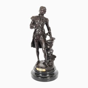 Escultura de Nelson vintage de bronce, siglo XX