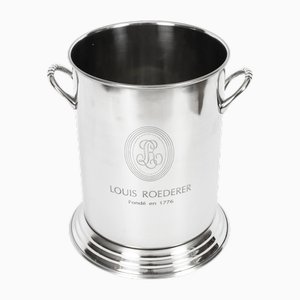 Vintage Silver-Plated Champagne Cooler by Louis Roederer, 1980s