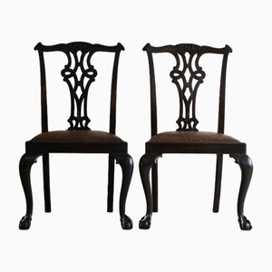 Chippendale Dining Chairs, Set of 2