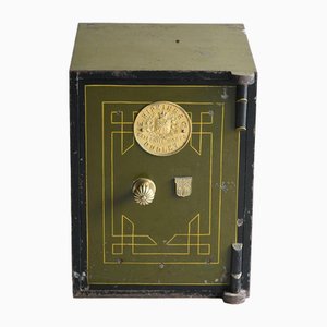 Caja fuerte victoriana antigua de acero de E. Hipkins & Co.