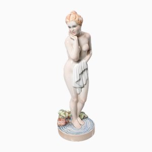 Mid-Century Italian Porcelain Femal Nude Figure by G. Ronzan, 1952