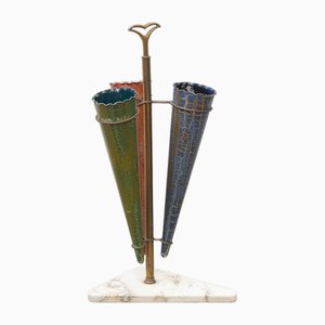 Umbrella Stand on Marble Base, 1950s