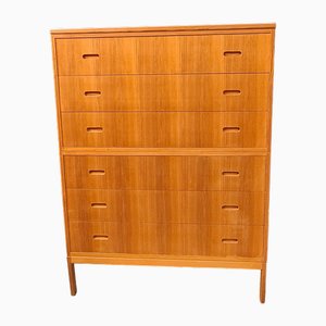 Pine Chest with Six Drawers, 1960s