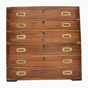 Antique Military Campaign Chest of Drawers, 1920s