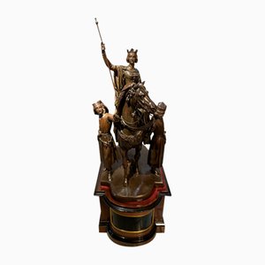Grand Groupe Equestre de la Reine Elisabeth, 1800s, Bronze