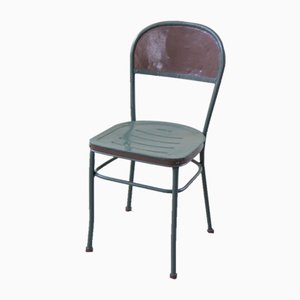 Industrial Iron Chairs, 1940s, Set of 6