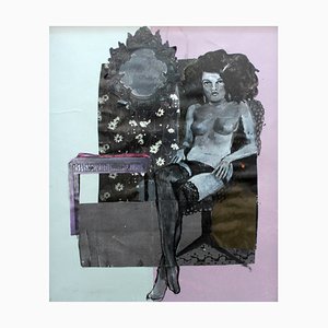 Paulina Maksjan, A Mirror, Pastel and Collage, 2000er