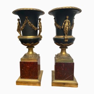 19th Century Medici Vases, Set of 2