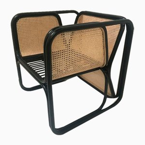 Large Lounge Chair in Rattan