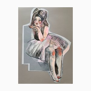 Paulina Maksjan, Untitled, Acrylic and Mixed Media, 2018