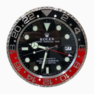 GMT Master Pepsi Red Black Wall Clock from Rolex