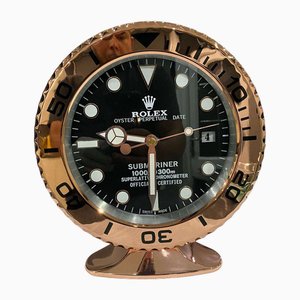 Rose Gold Submariner Desk Clock from Rolex