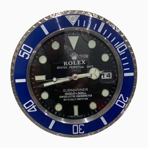 Blaue Submariner Wanduhr von Rolex