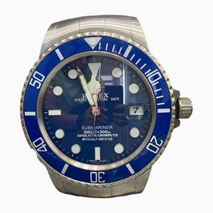 Blaue Submariner Wanduhr von Rolex