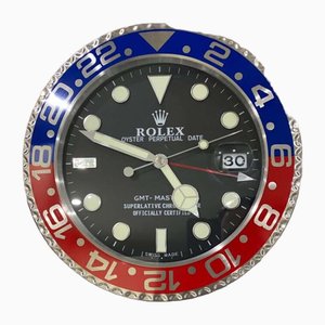 Reloj de pared GMT Master II Pepsi en rojo y negro de Rolex