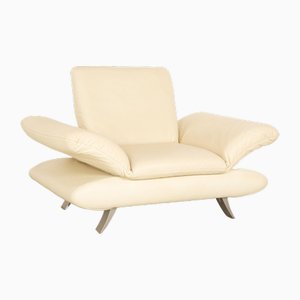 Leather Armchair in Cream from Koinor Rossini