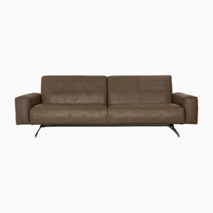 50 Leather Four Seater Grey Taupe Sofa from Rolf Benz