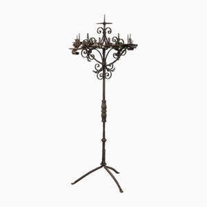Neo-Renaissance Torch in Wrought Iron