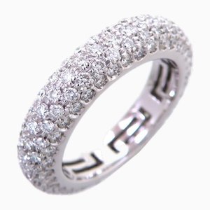 Full Eternity Diamond Ring in 750 White Gold from Bvlgari