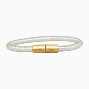 Fake Pearl Bracelet in White Gold from Chanel