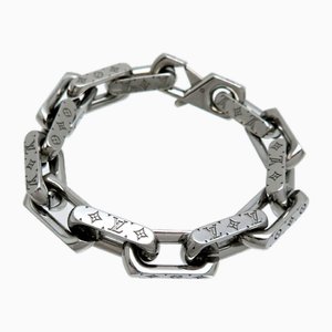 Brazalete de cadena con monograma de metal de Louis Vuitton
