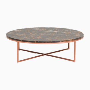Black Gold and Marble Coffee Table by Amode Porto