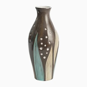 Ceramic Vase with Seaweed Motif by Mari Simmulson for Upsala Ekeby, Sweden, 1950s