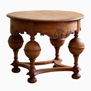 Tavolino in quercia, XIX secolo