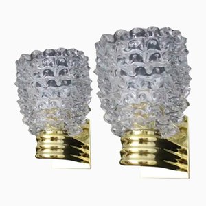 Murano Rostrato Glass Sconces in the style of Barovier, 2000, Set of 2