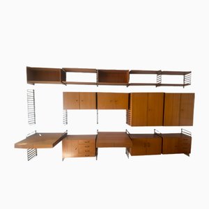 Teak Shelf Wall System by Tomado for Musterring, 1960s