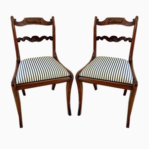Antique Regency Mahogany Dining Chairs, 1830, Set of 8