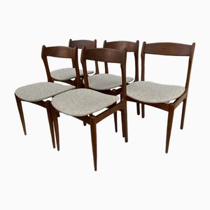 Mid-Century Scandinavian Dining Chairs, 1960s, Set of 5