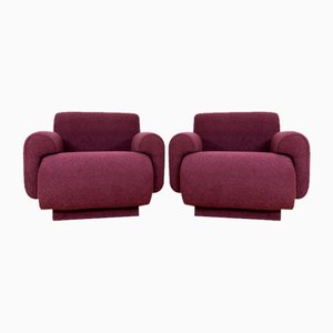 Lila Modulares Zwei-Sitzer Sofa von Oelsa, 1970, 2er Set