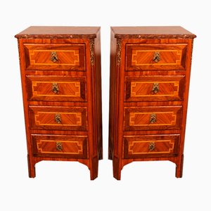 Marquetry Bedside Tables, 1700s, Set of 2