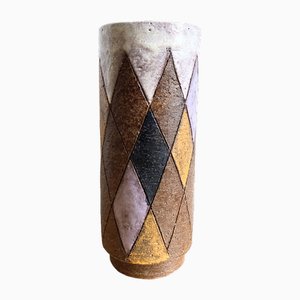 Grand Vase de Table Cylindrique par Aldo Londi pour Bitossi, 1960s