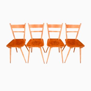 Skandinavische Vintage Stühle aus hellem Holz, 1960er, 18 . Set