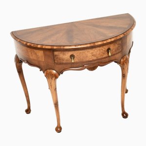 Walnut Console Table by Hamptons of Pall Mall, 1890s