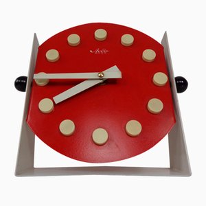 Reloj de mesa Junghans Studio 2000 Pop Art ajustable, años 70