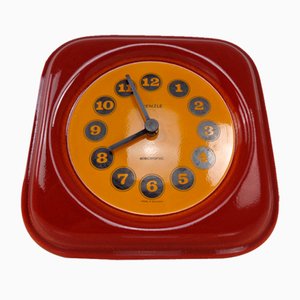 Pop Art Keramik Wanduhr von Kienzle, Deutschland, 1970er