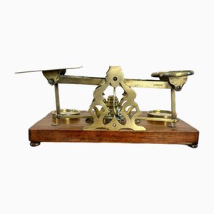 Large Antique Victorian Postal Scales and Weights by S. Mordan, London, 1880