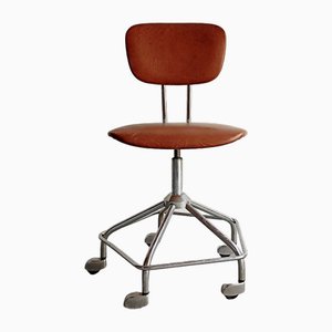 Bauhaus Chrome Swivel Chair, 1970s