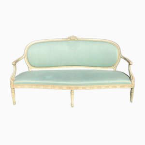 French Louis XVI Style Painted Sofa, 1900s