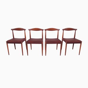 Sculptural Dining Chairs by Vamo Sønderborg, 1960s, Set of 4